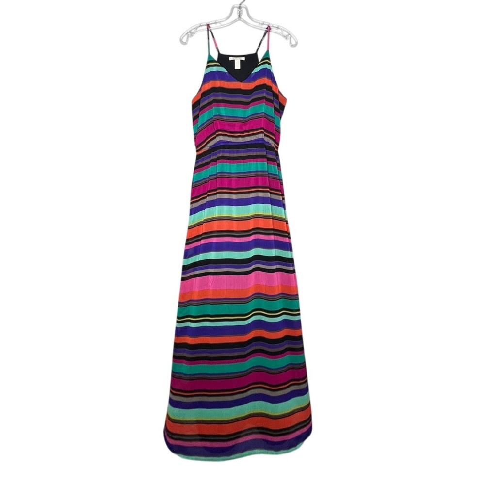 Gap Women’s Size 8 Multicolor Striped Maxi Dress Sleeveless